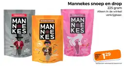Trekpleister Mannekes snoep en drop aanbieding