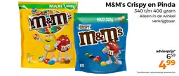 Trekpleister M&M's Crispy en Pinda aanbieding