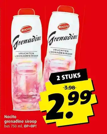 Boni Nocito Grenadine Siroop aanbieding