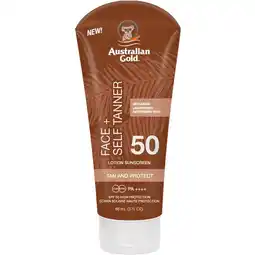 Etos Australian Gold Face Self Tanner SPF 50 88 ML aanbieding