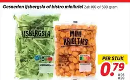 Dekamarkt Gesneden ijsbergsla of bistro minikriel aanbieding