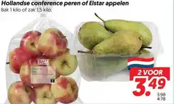 Dekamarkt Hollandse conference peren of Elstar appelen aanbieding