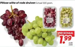 Dekamarkt Pitloze witte of rode druiven aanbieding