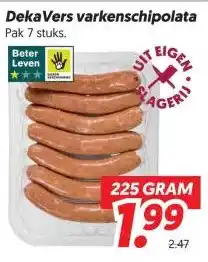 Dekamarkt DekaVers varkenschipolata aanbieding