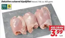 Dekamarkt DekaVers scharrel kipdijfilet Naturel. aanbieding
