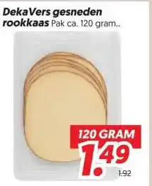 Dekamarkt DekaVers gesneden rookkaas aanbieding