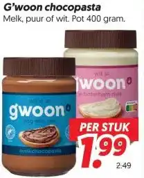 Dekamarkt G'woon chocopasta aanbieding
