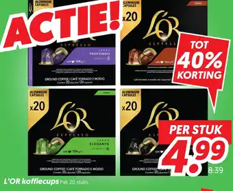 Dekamarkt L'OR koffiecups aanbieding