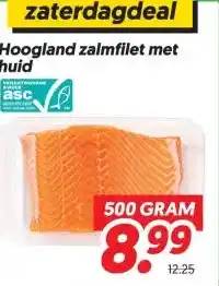 Dekamarkt Hoogland zalmfilet met huid aanbieding