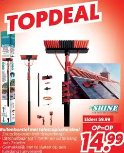 Dekamarkt Buitenborstel met telescopische steel aanbieding