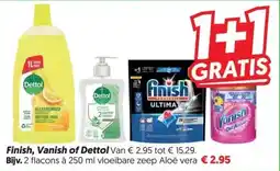 Dekamarkt Finish, Vanish of Dettol aanbieding