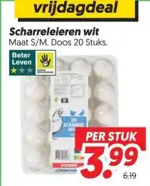 Dekamarkt Scharreleieren wit aanbieding