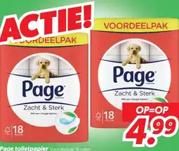 Dekamarkt Page toiletpapier aanbieding