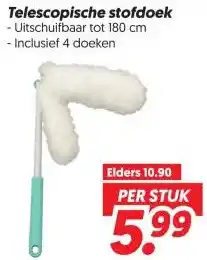 Dekamarkt Telescopische stofdoek aanbieding