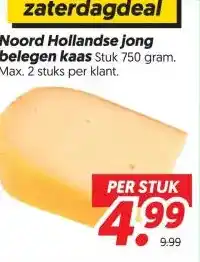 Dekamarkt Noord Hollandse jong belegen kaas aanbieding