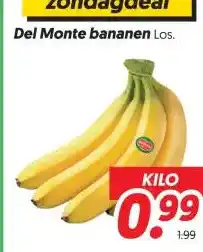 Dekamarkt Del Monte bananen aanbieding