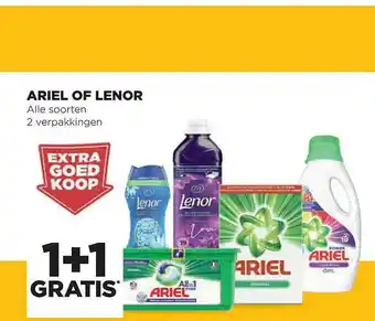 Jumbo Ariel Of Lenor 1+1 Gratis aanbieding