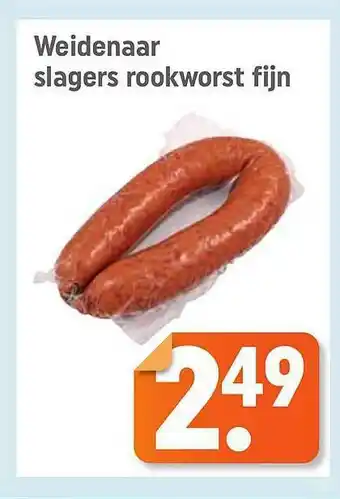 Lekker Makkelijk Weidenaar Slagers Rookworst Fijn aanbieding