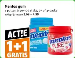 Poiesz Mentos gum aanbieding