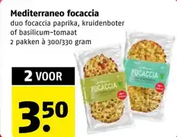 Poiesz Mediterraneo focaccia aanbieding
