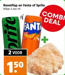Poiesz Roomflap en Fanta of Sprite aanbieding