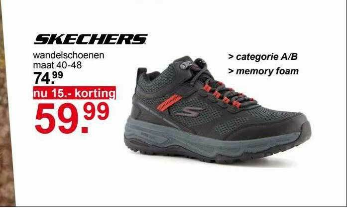Skechers Wandelschoenen 15.- Korting aanbieding bij Scapino