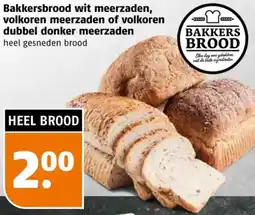 Poiesz Bakkersbrood wit meerzaden, volkoren meerzaden of volkoren dubbel donker meerzaden aanbieding