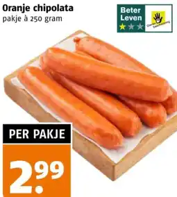 Poiesz Oranje chipolata aanbieding