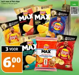 Poiesz Lay's max of flat chips aanbieding