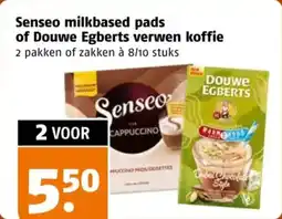 Poiesz Senseo milkbased pads of Douwe Egberts verwen koffie aanbieding