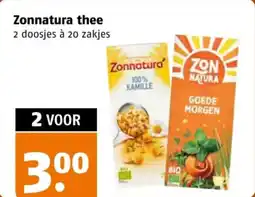 Poiesz Zonnatura thee aanbieding