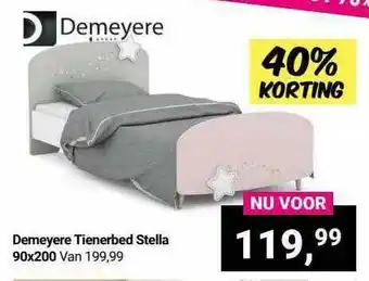 Van Asten BabySuperstore Demeyere Tienerbed Stella 90x200 40% Korting aanbieding