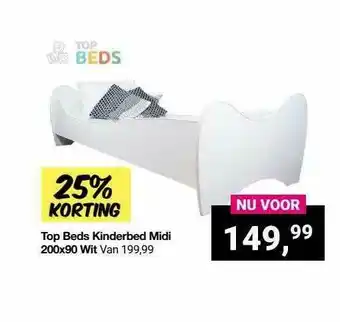 Van Asten BabySuperstore Top Beds Kinderbed Midi 200x90 Wit 25% Korting aanbieding