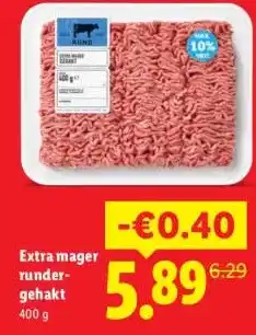 Lidl Extra mager runder- gehakt aanbieding