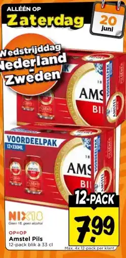 Vomar Voordeelmarkt Amstel Pils aanbieding