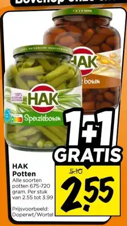 Vomar Voordeelmarkt HAK Potten aanbieding