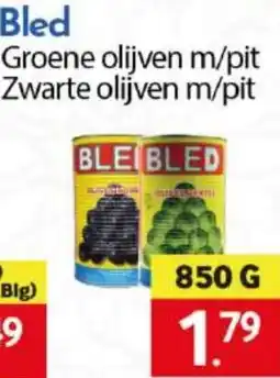 Tanger Markt Bled Groene of Zwarte olijven m/pit aanbieding