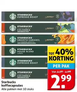 Hoogvliet Starbucks koffiecapsules aanbieding
