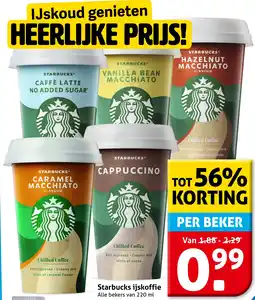 Hoogvliet Starbucks ijskoffie aanbieding