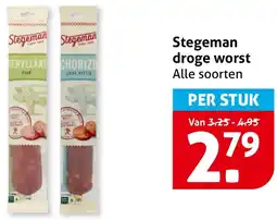 Hoogvliet Stegeman droge worst aanbieding