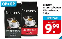 Hoogvliet Lazarro espressobonen aanbieding
