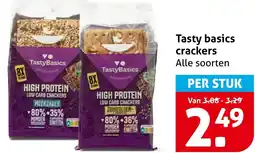 Hoogvliet Tasty basics crackers aanbieding