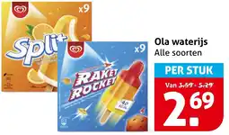 Hoogvliet Ola waterijs aanbieding