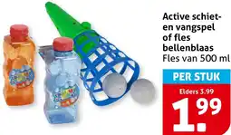 Hoogvliet Active schiet en vangspel of fles bellenblaas aanbieding