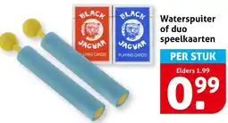 Hoogvliet Waterspuiter of duo speelkaarten aanbieding