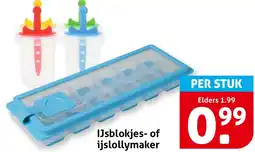 Hoogvliet IJsblokjes of ijslollymaker aanbieding