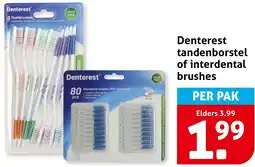 Hoogvliet Denterest tandenborstel of interdental brushes aanbieding