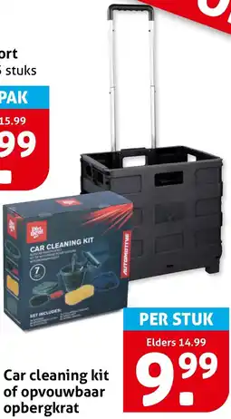 Hoogvliet Car cleaning kit of opvouwbaar opbergkrat aanbieding