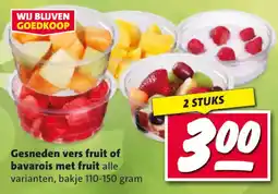 Nettorama Gesneden vers fruit of bavarois met fruit aanbieding