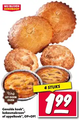 Nettorama Gevulde koek, Kokosmakroon of Appelkoek aanbieding